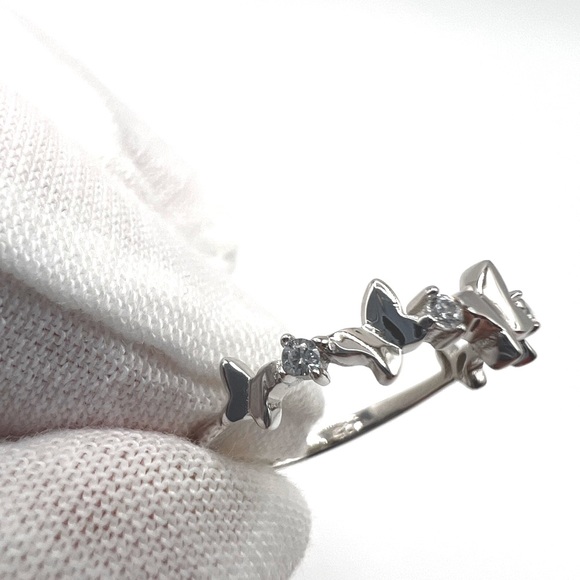 Sale $15 Firm! .925 Sterling Silver Butterfly Ring with Cz Accen… - Picture 16 of 17